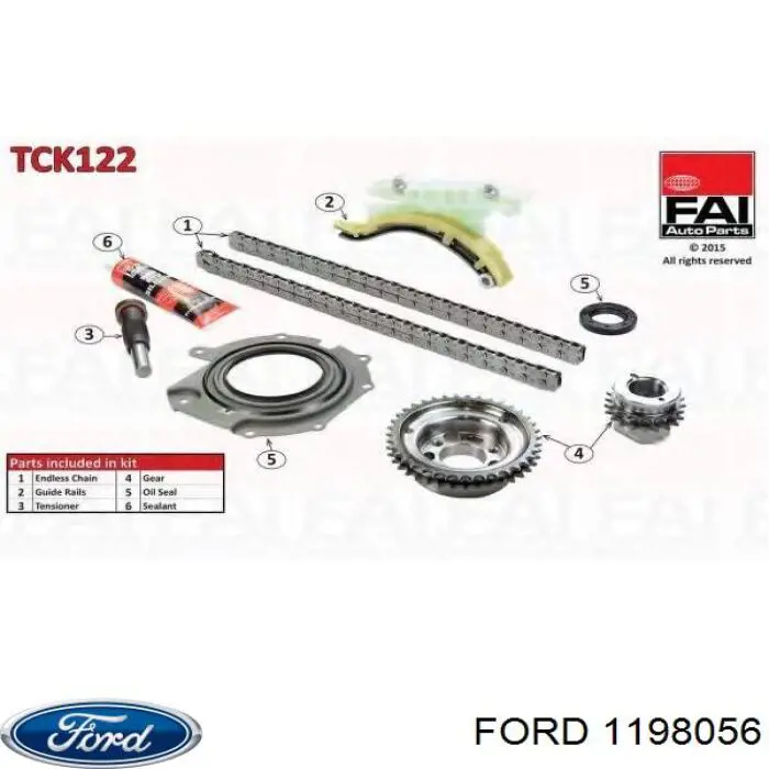 Купить 1198056 Ford Цепь ТНВД