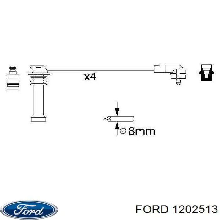 Провода зажигания Ford 1202513 цена, от 16.64 USD