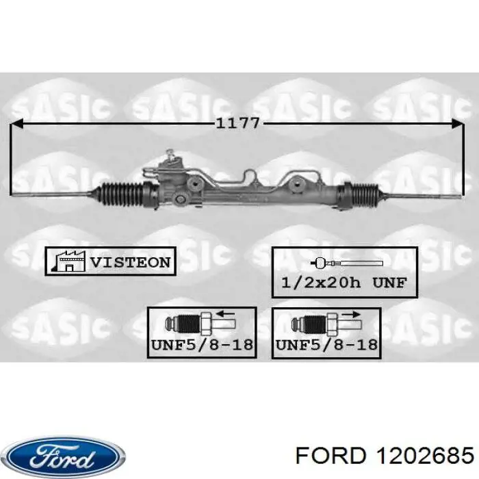 1202685 Ford рулевая рейка