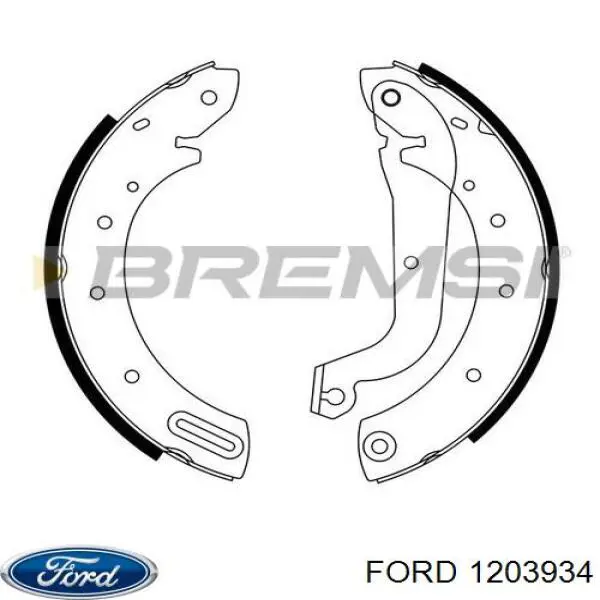 Купить 1203934 Ford Задние барабанные тормозные колодки