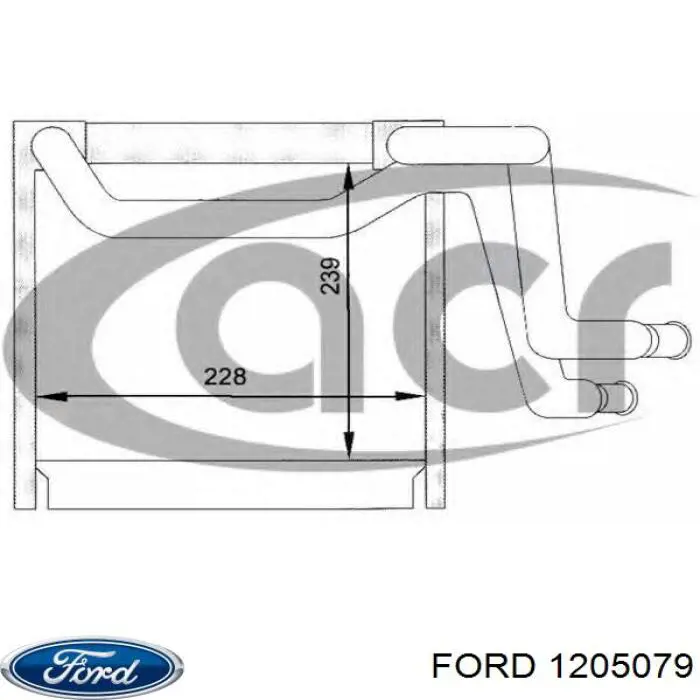  Испаритель кондиционера Ford Transit 4