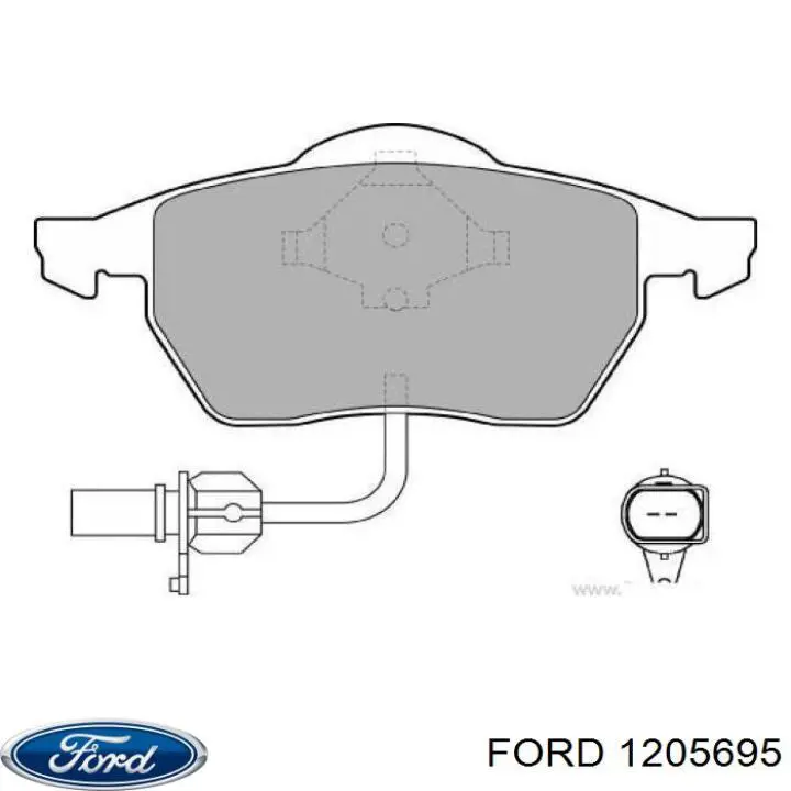 1205695 Ford Колодки передние