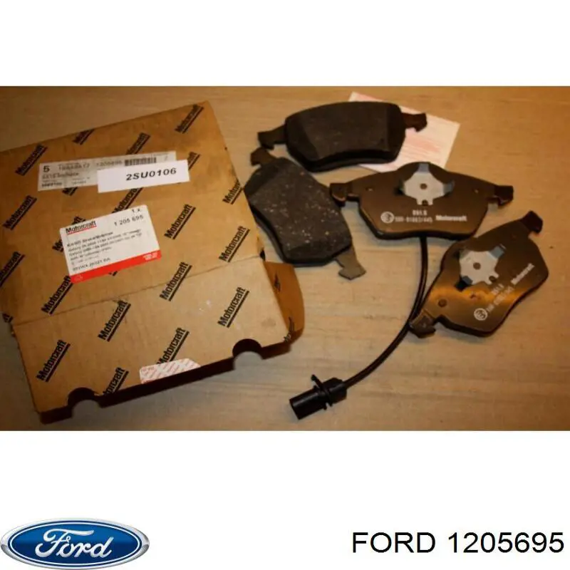 1205695 Ford колодки тормозные передние дисковые