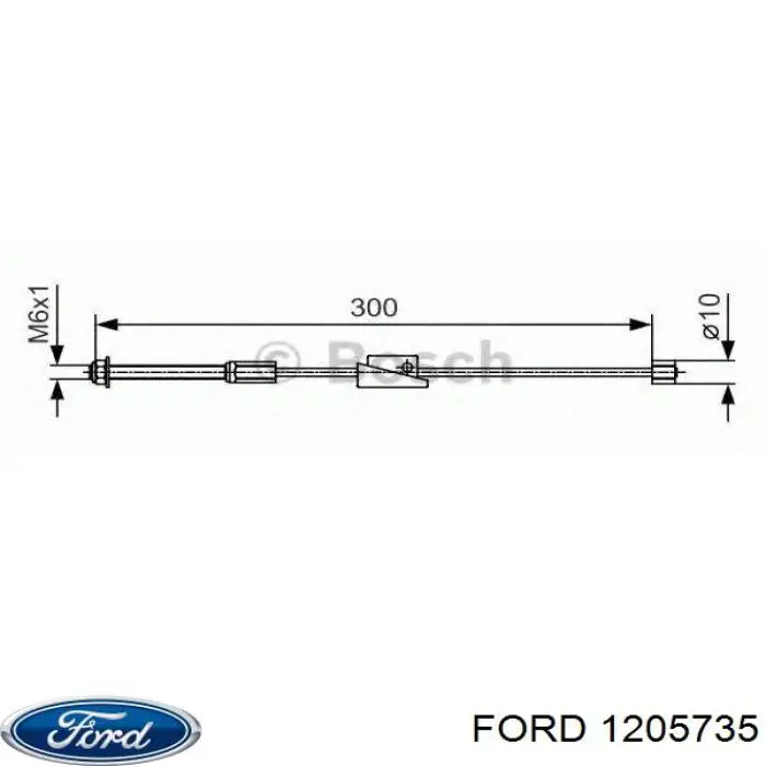 Трос ручного тормоза передний Ford 1205735 цена, от 4.82 USD