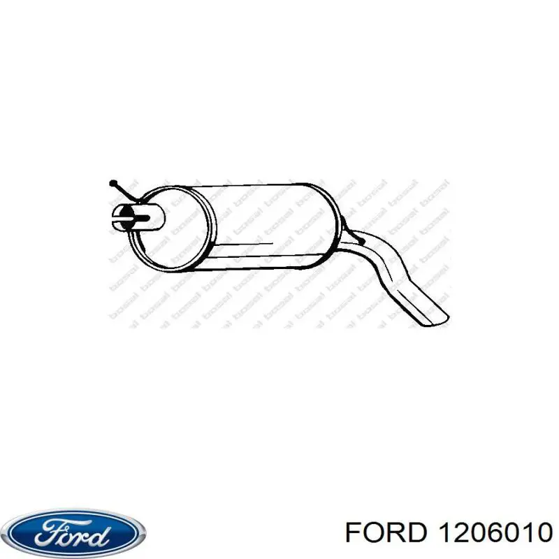 Выхлоп задний Ford 1206010 цена, от 59.93 USD