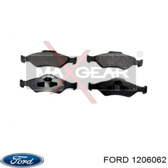 1206062 Ford колодки тормозные передние дисковые