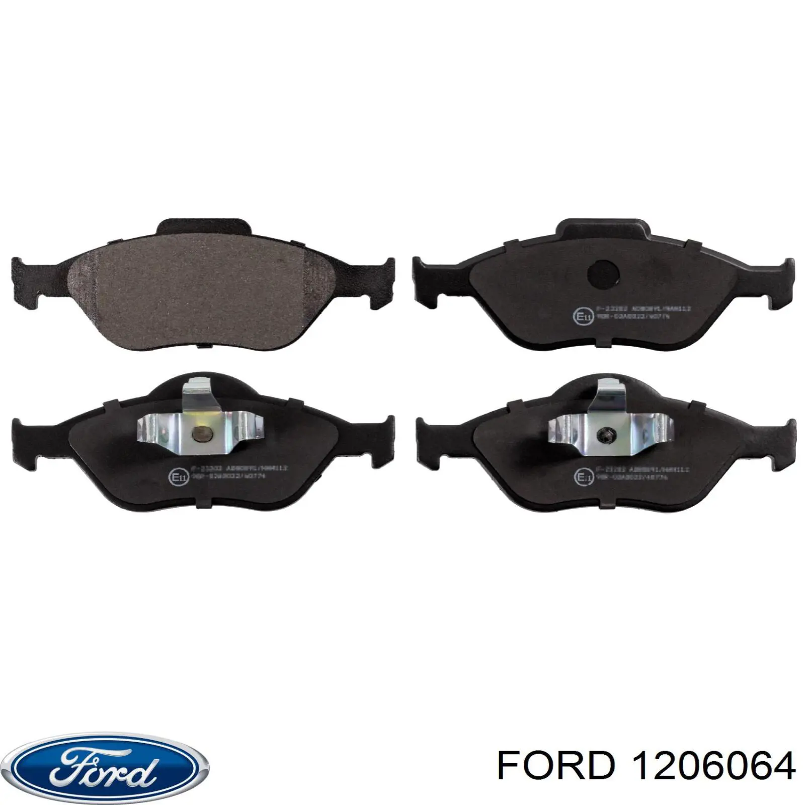 1206064 Ford колодки тормозные передние дисковые