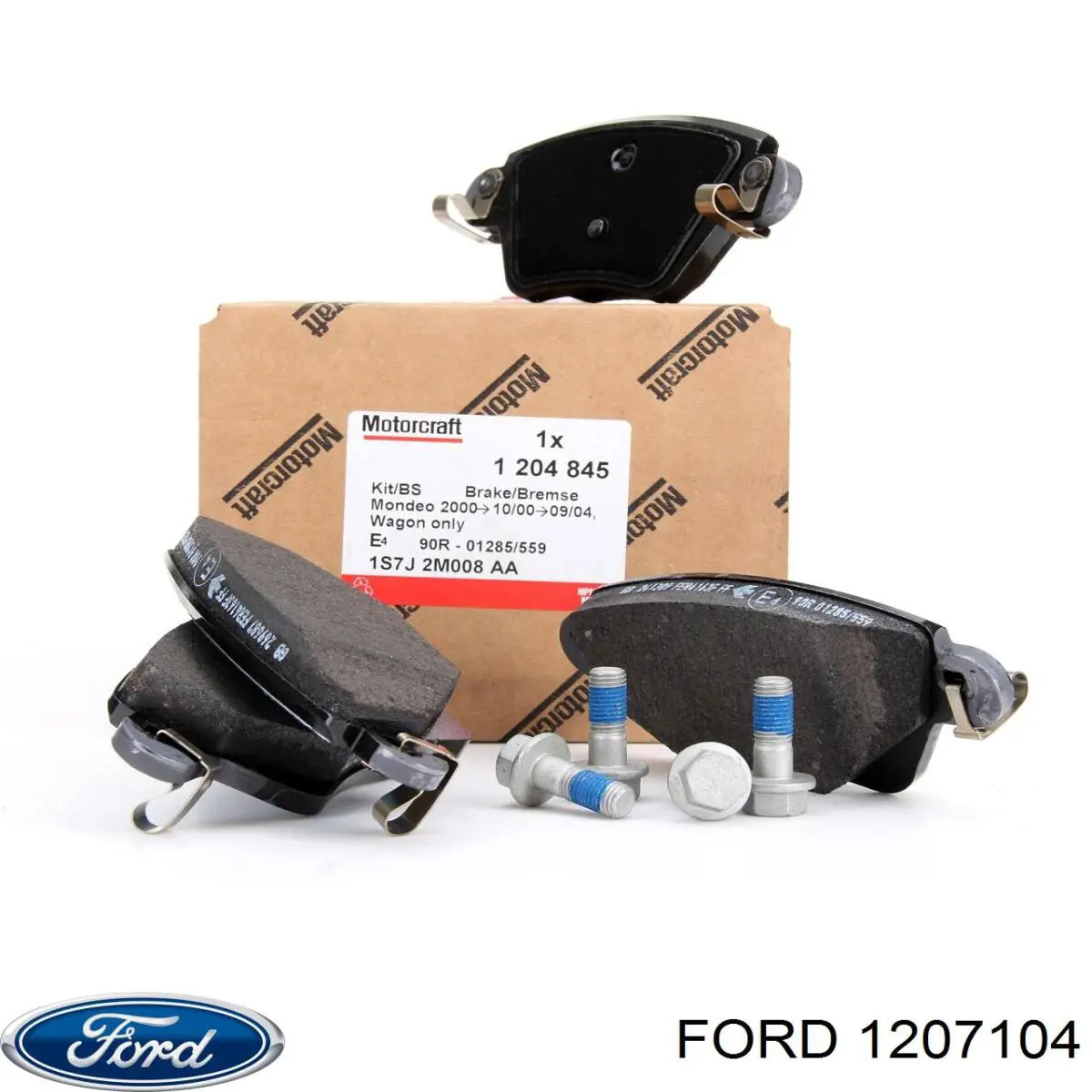 1207104 Ford колодки тормозные задние дисковые