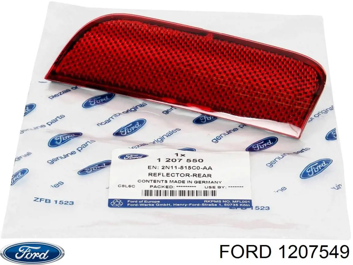 Купить 1207549 Ford Правый катафот заднего бампера