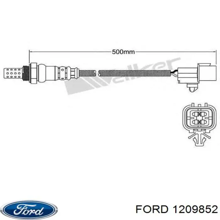 Задний трос ручника 1209852 Ford
