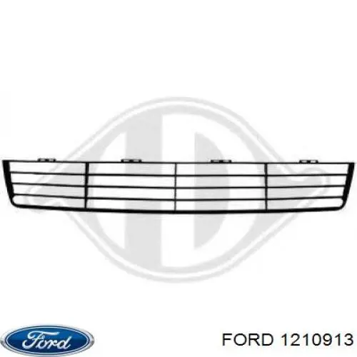 1210913 Ford grelha central do pára-choque dianteiro