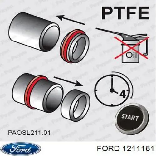Сальник коленвала задний Ford 1211161 цена, от 23.08 USD