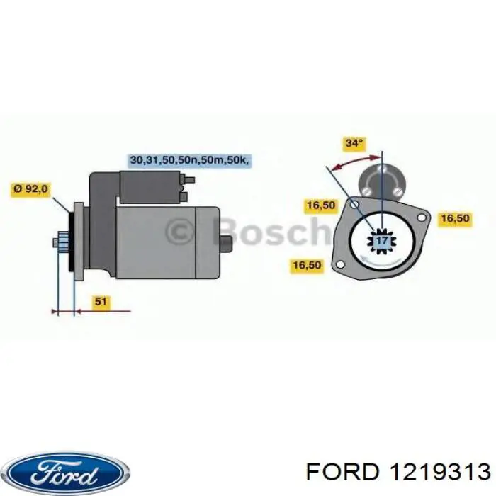 1219313 Ford bomba de combustível de pressão alta