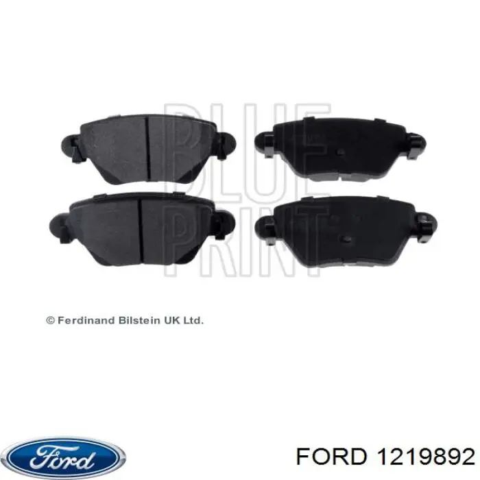 1219892 Ford Колодки тормозные дисковые комплект