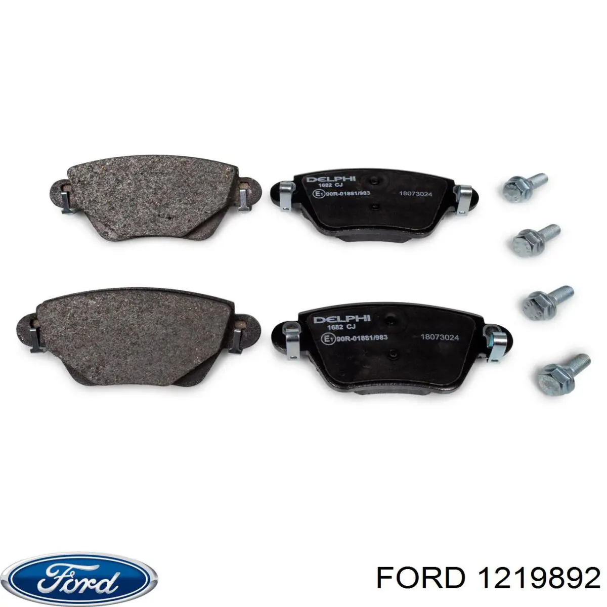 Купить 1219892 Ford Колодки тормозные задние, дисковые