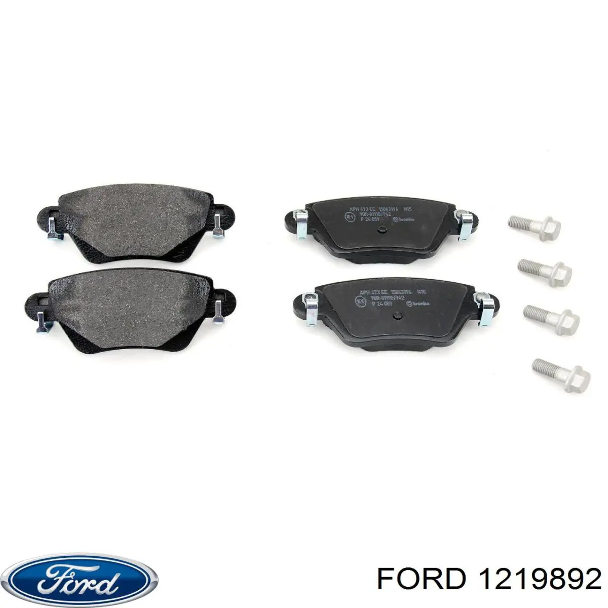 Задние тормозные колодки 1219892 Ford