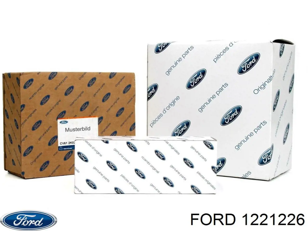 Глушитель, передняя часть 1221226 Ford