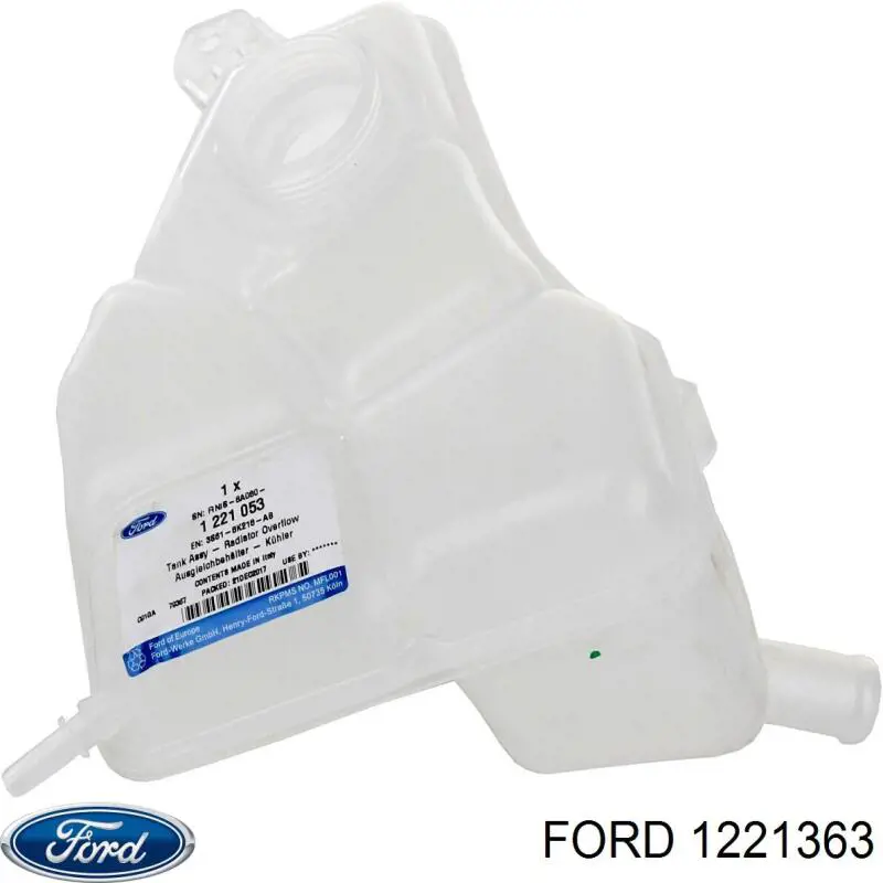 Бачок системы охлаждения двигателя расширительный Ford 1221363 цена, от 54.31 USD