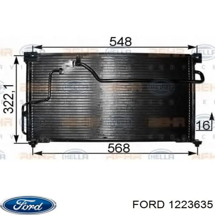 Комплект пружинок крепления дисковых колодок, передних Ford 1223635 цена, от 4.02 USD
