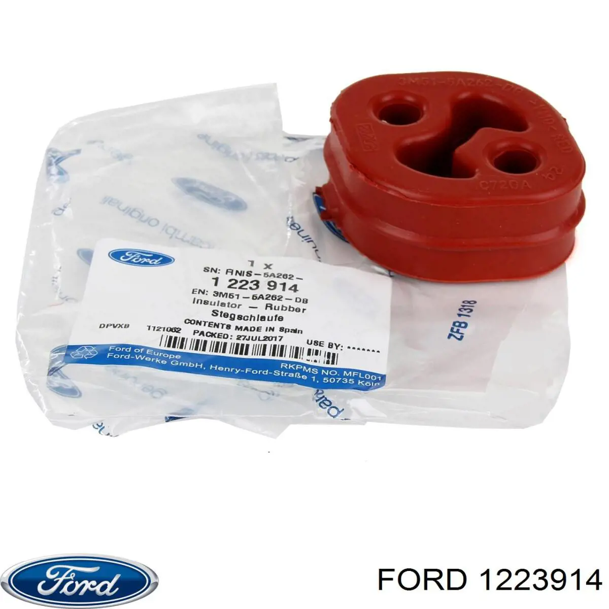 Подушка крепления глушителя Ford 1223914
