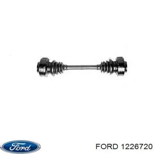 1226720 Ford vidro da porta traseira direita