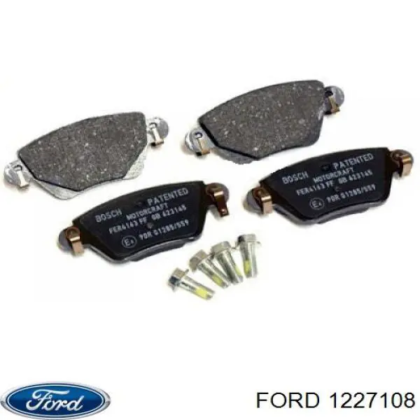 Задние тормозные колодки 1227108 Ford