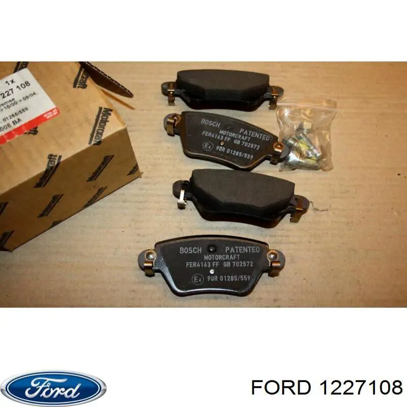 1227108 Ford колодки тормозные задние дисковые