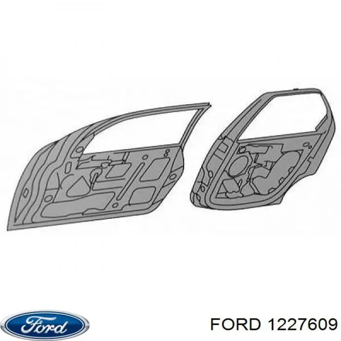 Передняя левая дверь Форд Фиеста VAN (Ford Fiesta)