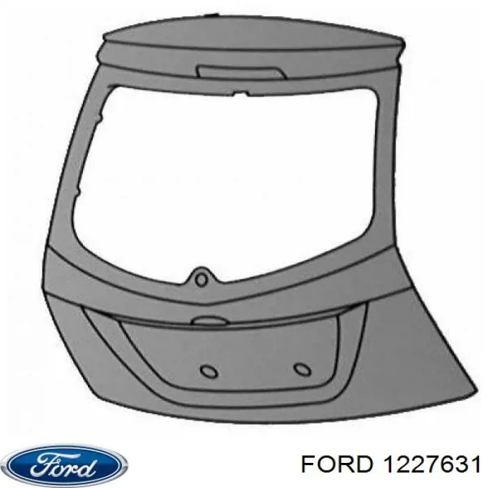 Porta traseira (3ª/5ª porta-malas (tampa de alcapão) para Ford Fiesta (JH, JD)