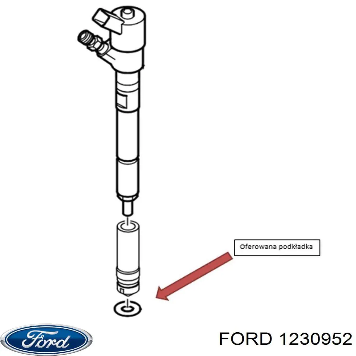 Уплотнитель форсунок Ford 1230952 цена, от 1.56 USD