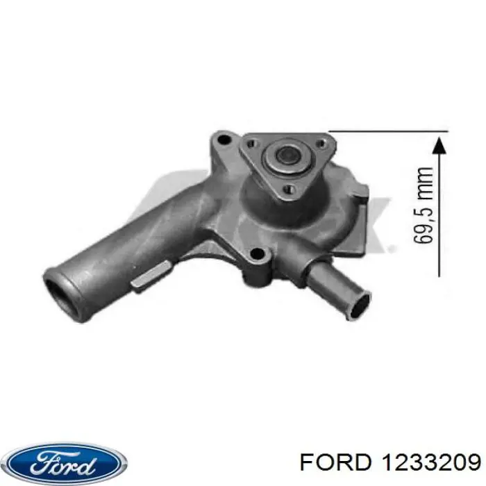 1233209 Ford помпа