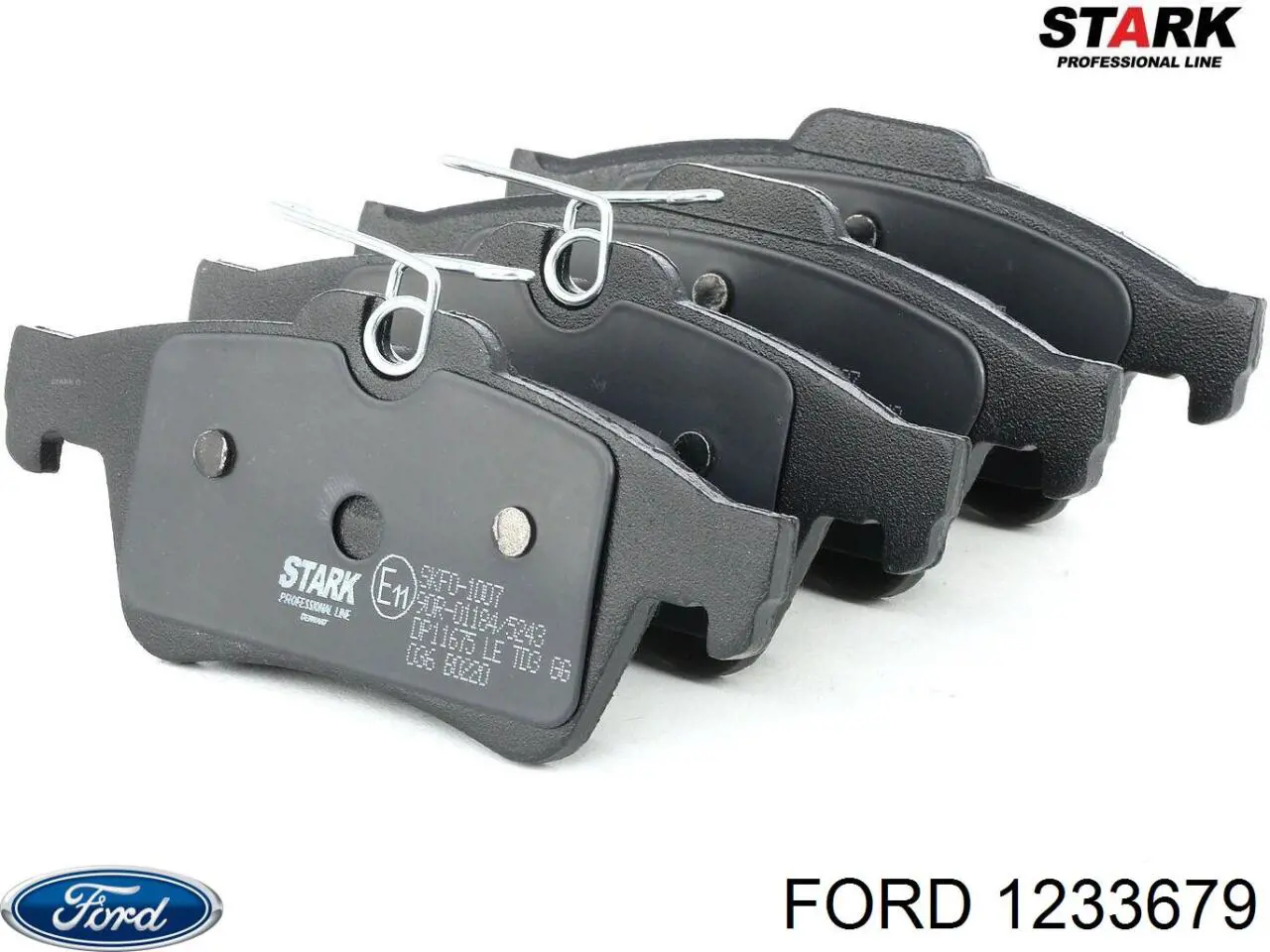 1233679 Ford колодки тормозные задние дисковые