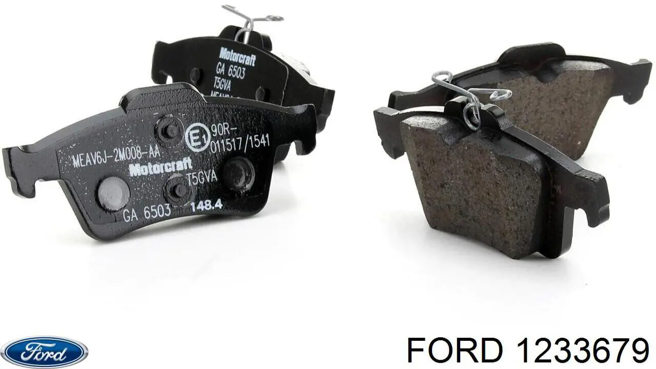 Купить 1233679 Ford Колодки тормозные задние, дисковые