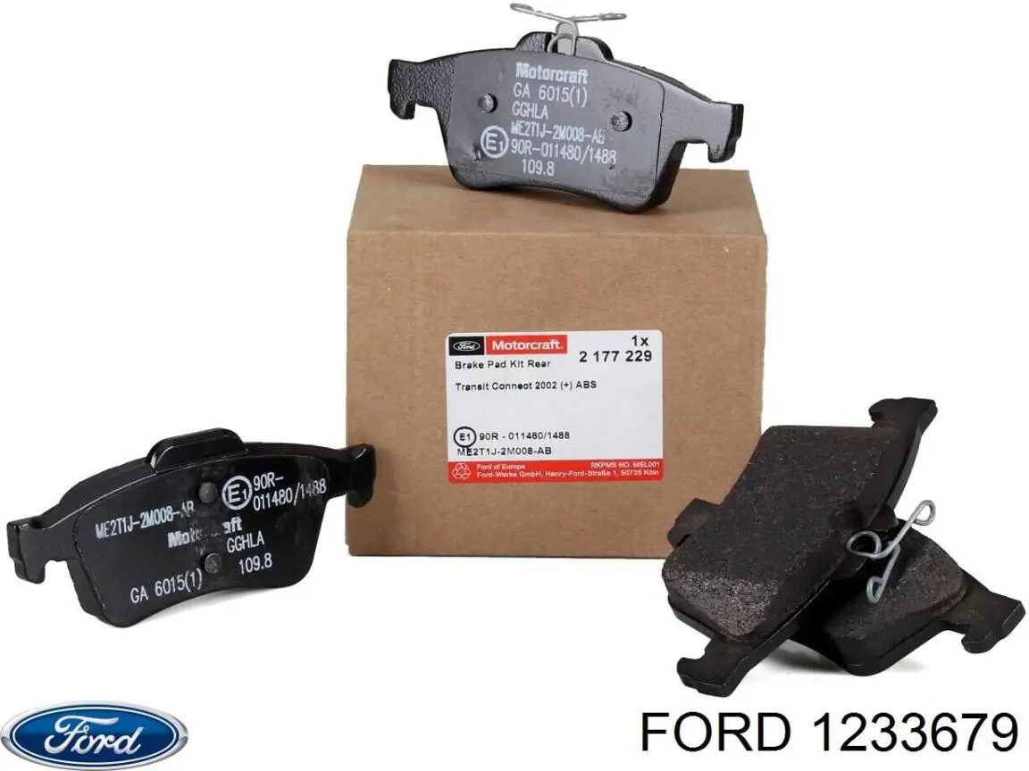 Купить 1233679 Ford Колодки тормозные задние, дисковые