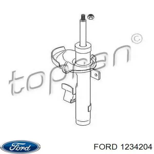 Амортизатор передний левый 1234204 Ford