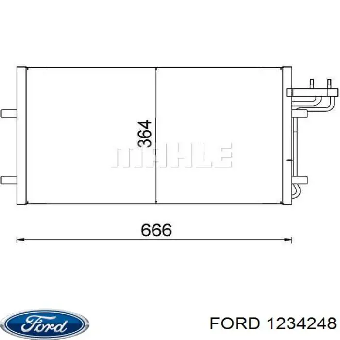 Конденсатор кондиционера Ford 1234248 цена, от 45.32 USD