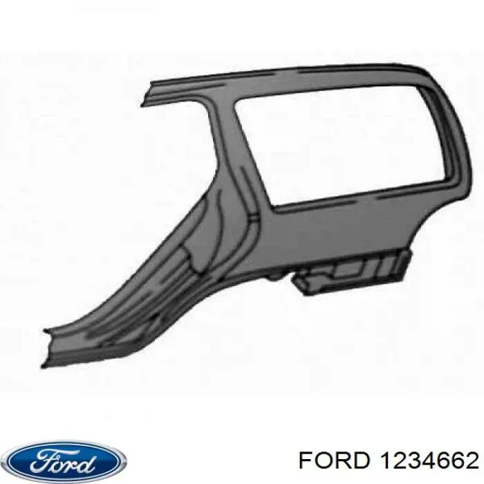 Pára-lama traseiro direito para Ford Focus (DNW)