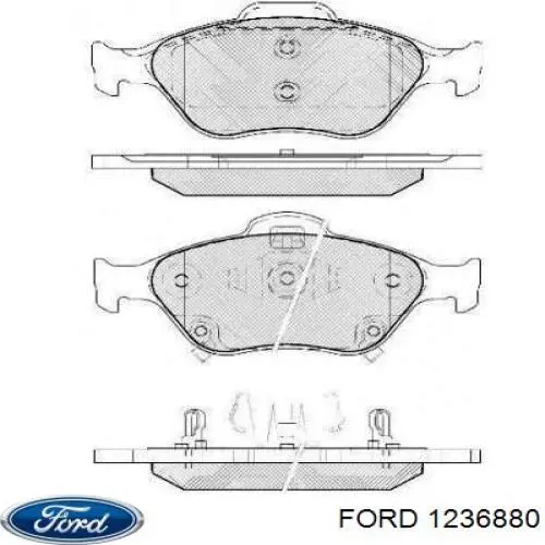 Колодки Ford 1236880 цена, от 22.77 USD