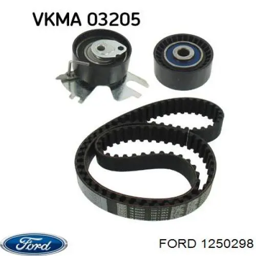 Perno de la polea del cigüeñal 1250298 Ford