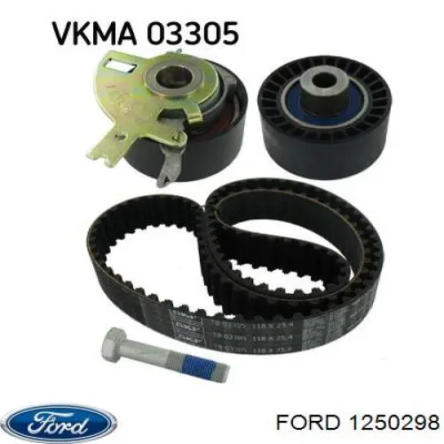 Parafuso da polia de cambota 1250298 Ford