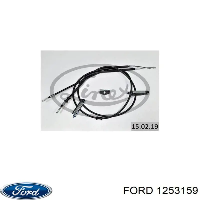 Трос ручного тормоза задний, правый/левый Ford 1253159