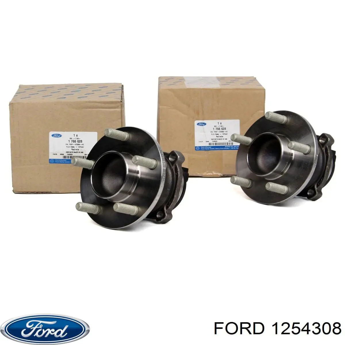 1254308 Ford Ступица колеса передняя