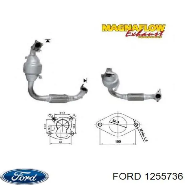 Катализатор 2S615E211DC Ford