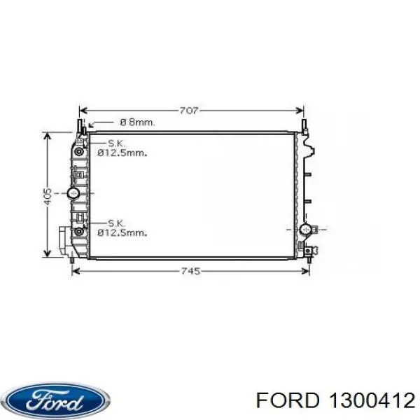 Сетка багажного отсека 1300412 Ford