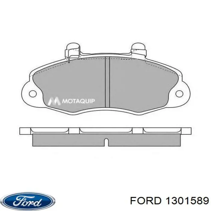 Передние тормозные колодки 1301589 Ford