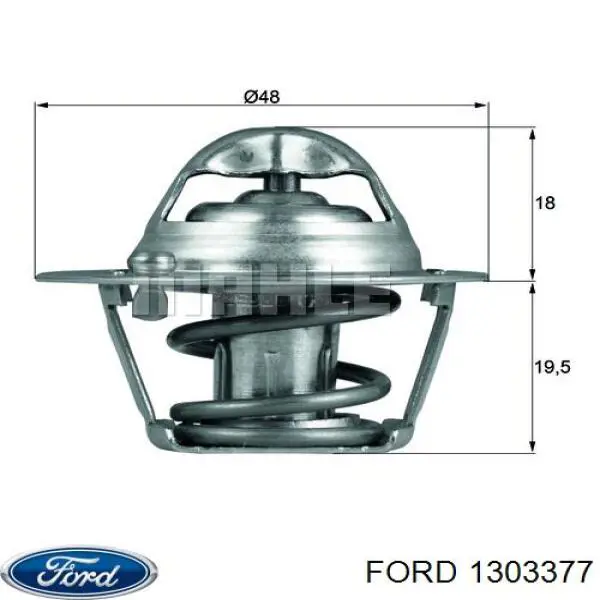Термостат в корпусе Ford 1303377 цена, от 10.67 USD