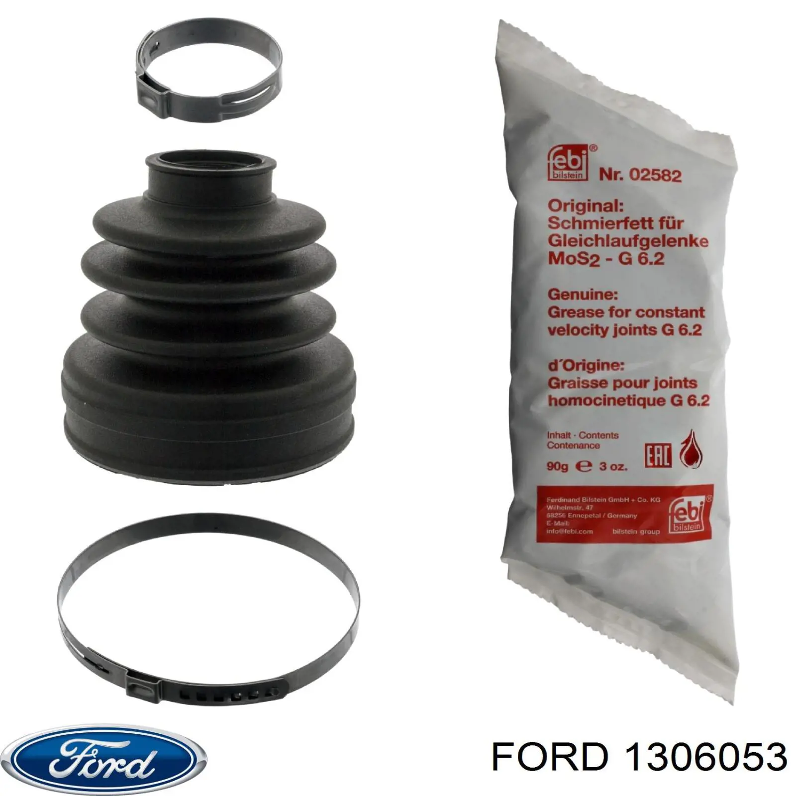 Купить 1306053 Ford Пыльник гранаты внутренний, передней полуоси