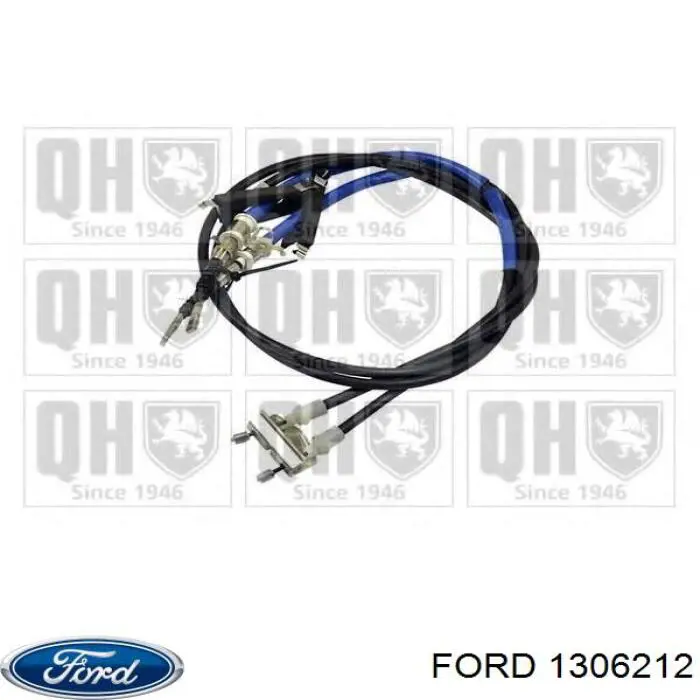 1306212 Ford Трос ручного тормоза задний правый/левый