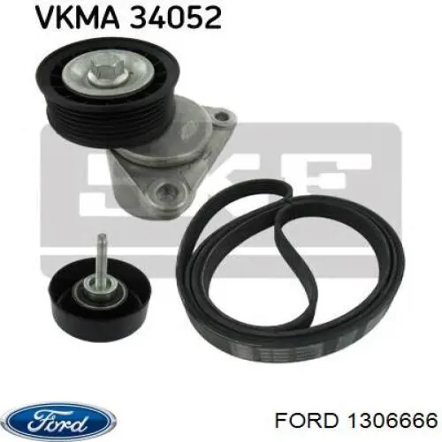 Натяжная планка поликлинового ремня Ford 1306666