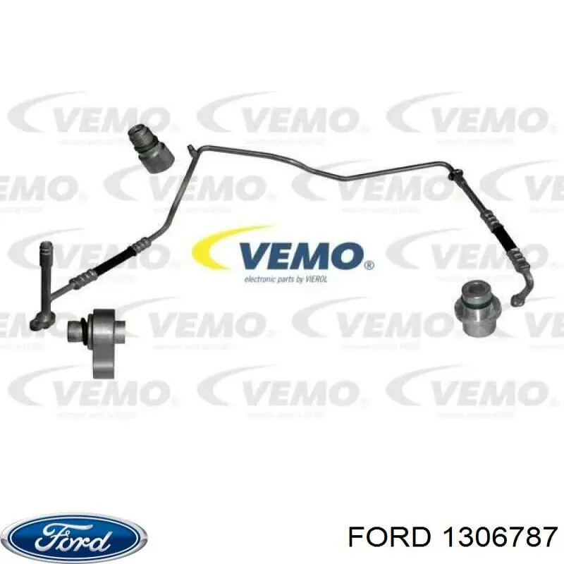 Купить 1306787 Ford Шланг кондиционера, от компрессора к радиатору
